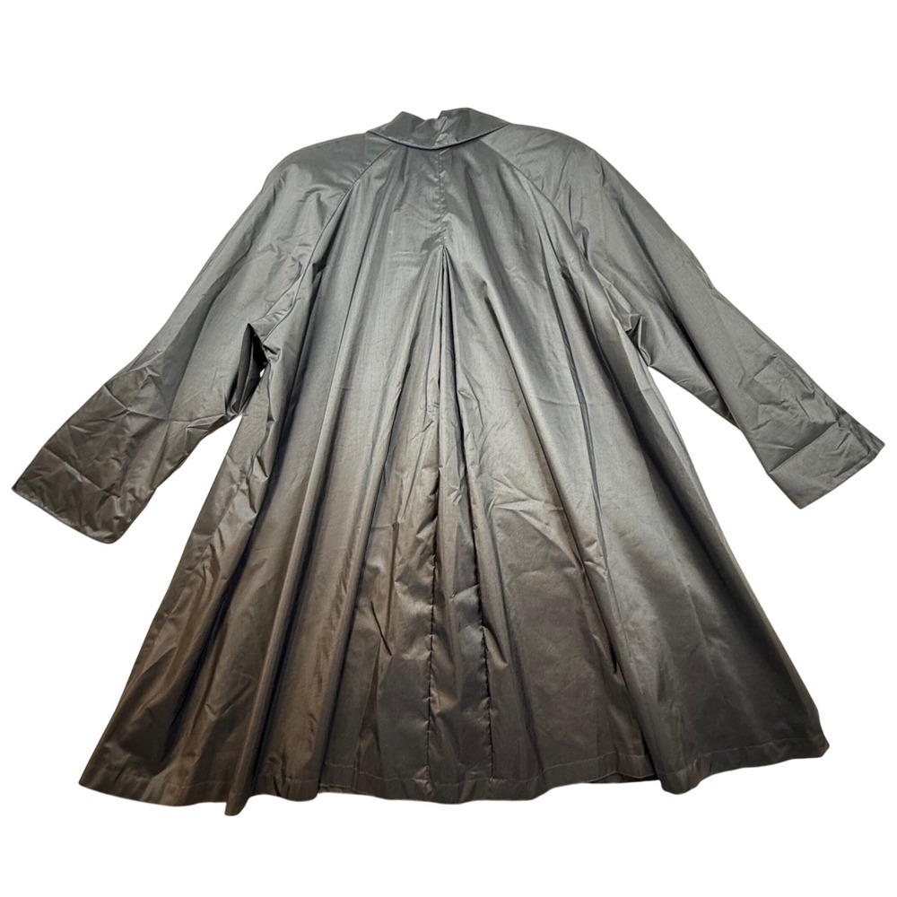 British Mist Women's Black Full Length Raincoat Jacket Size 12 - Picture 5 of 10